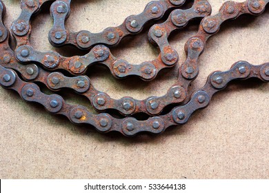 Old Rusty Bike Chain 