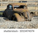 old rusty car body in Everson, WA