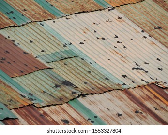 Old Rusty Corrugated Galvanised Iron Roof