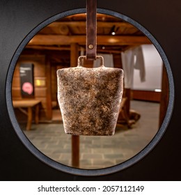 Old Rusty Cow Bell Hanging In The Circle