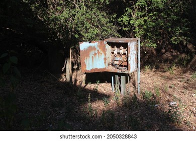 Old Rusty Electrical Box Outside