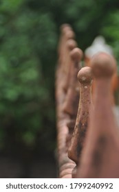 Old Rusty Fence In The House