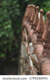 Old Rusty Fence In The House