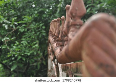 Old Rusty Fence In The House