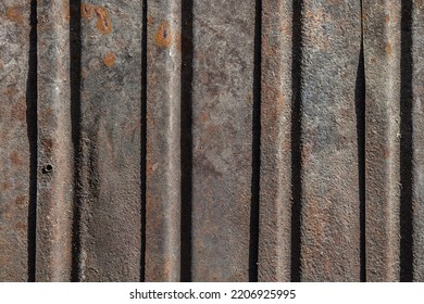 Old Rusty Metal Roof Covering