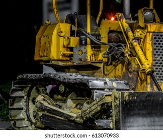 Old rusty Motorgrader