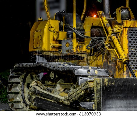 Old rusty Motorgrader