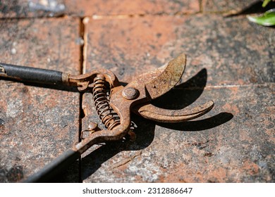 old rusty pliers equipment isolated on rusty background - Powered by Shutterstock