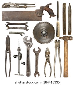 Old Rusty Tools, Isolated