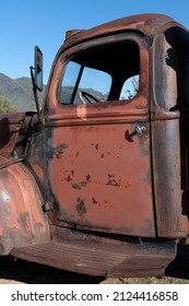 An Old Rusty Truck Door