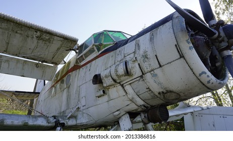 Old Rusty Vintage Plane Close Up