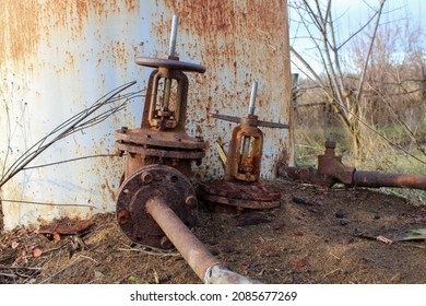 Old Rusty Water Tower Pressure Regulator