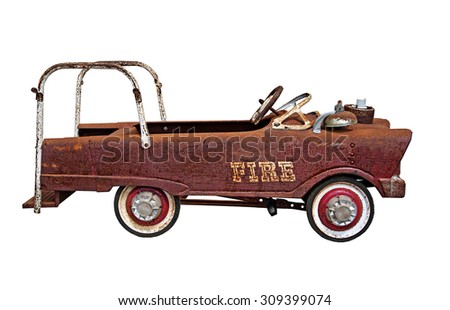 Old rusty weathered Fire Truck