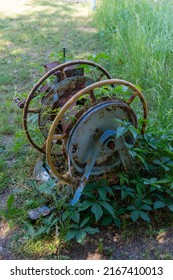 Old Rusty Wire Rope Winch