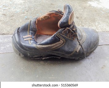 Old safety shoe.