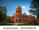 The old sandstone Coconino County courthouse dating from 1894 in Flagstaff Arizona USA.