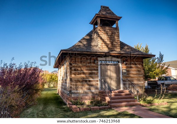 Old School Church Torrey Utah Us Stock Photo Edit Now 746213968