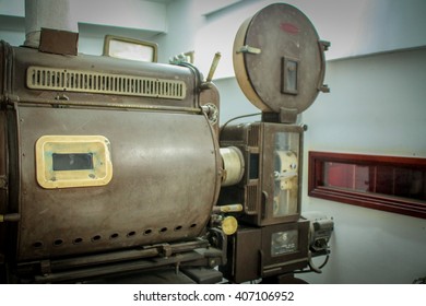 Old School Snap Shot Of A Old Movie Theater Projector