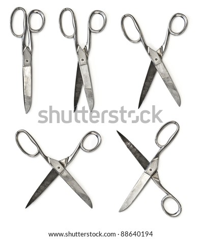 Old scissors set