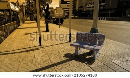 Similar – blau Obdachlose Tüte