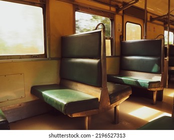 Old Seat In A Vintage Train