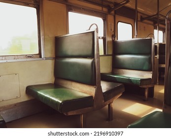 Old Seat In A Vintage Train