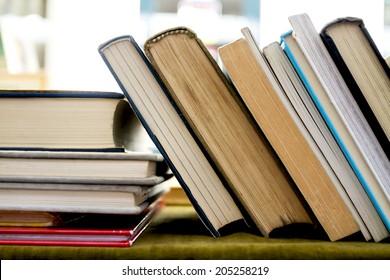 Old Second Hand Books For Sale In A Street Book Market