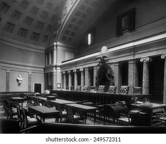 Old Senate Chamber Was Used By The Supreme Court From 1860 Until 1935. Photo Taken Ca. 1920s.