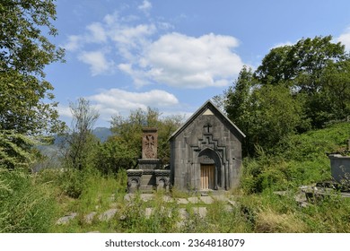 Old sepulcher in cemetery․ Armenia, Sanahin. - Shutterstock ID 2364818079