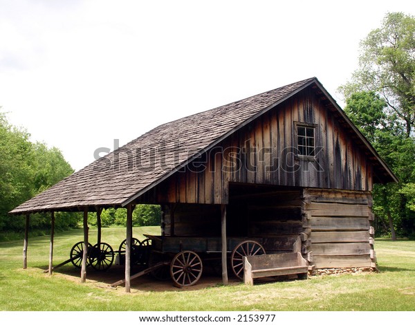 Old Settlers Cabin Forest Glen State Stock Photo Edit Now 2153977