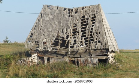 An Old Shack On A Hill