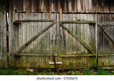old shed, the door