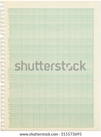 old sheet semilog graph