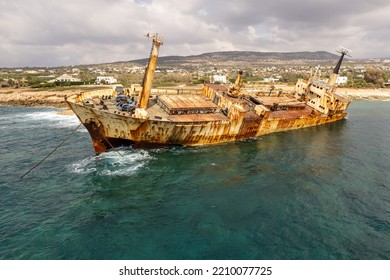 An old ship wrack on the seashore - Powered by Shutterstock