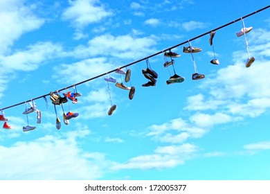 4,819 Shoes on wire Images, Stock Photos & Vectors | Shutterstock