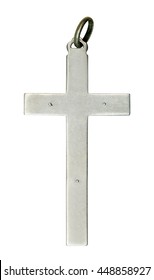 Old Silver Cross Over White
