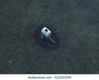 Old Slurry Tank On Meadow