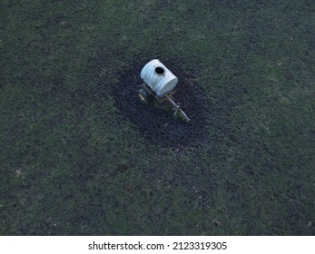 Old Slurry Tank On Meadow