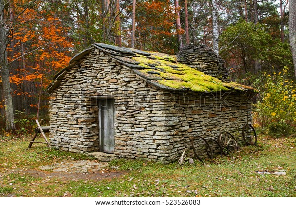 Old Small Stone Forge Autumn Forest Stock Photo Edit Now 523526083