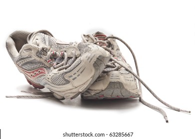 old running shoes