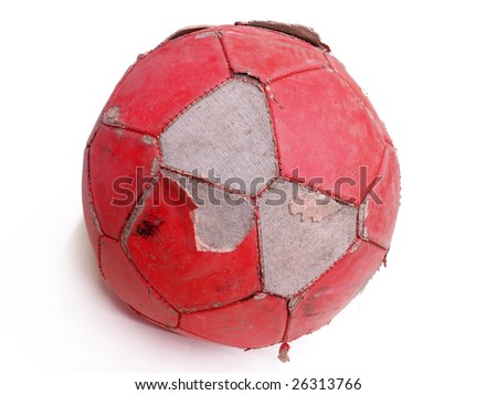 old soccer ball