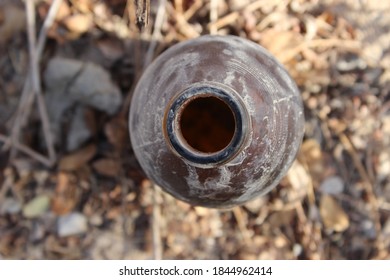 An Old Soda Bottle Mount On The Mainland