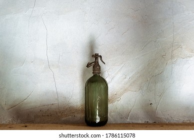 Old Soda Bottle On The Shelf