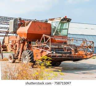 Old Soviet Broken Farm Equipment