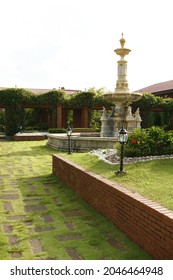 Old Spanish Colonial Courtyard In The Philippines