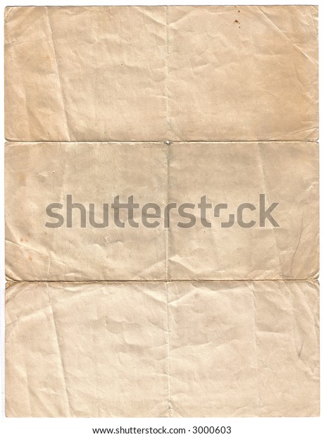 Old Stained Sheet Blank Paper Stock Photo 3000603 