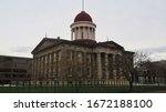 Old State Capitol building day view in Springfield, Illinois