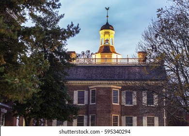 The Old State House In Downtown Of Dover, Delaware.