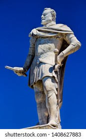 Old Statue Of Francesco De Medici In Livorno, Italy