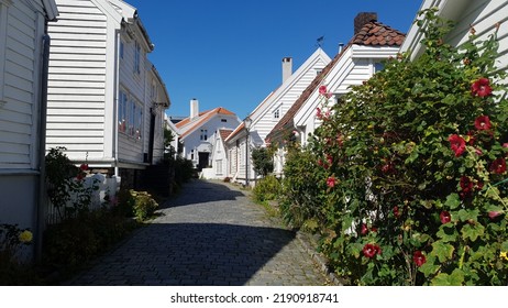 Old Stavanger Norway In Summer 